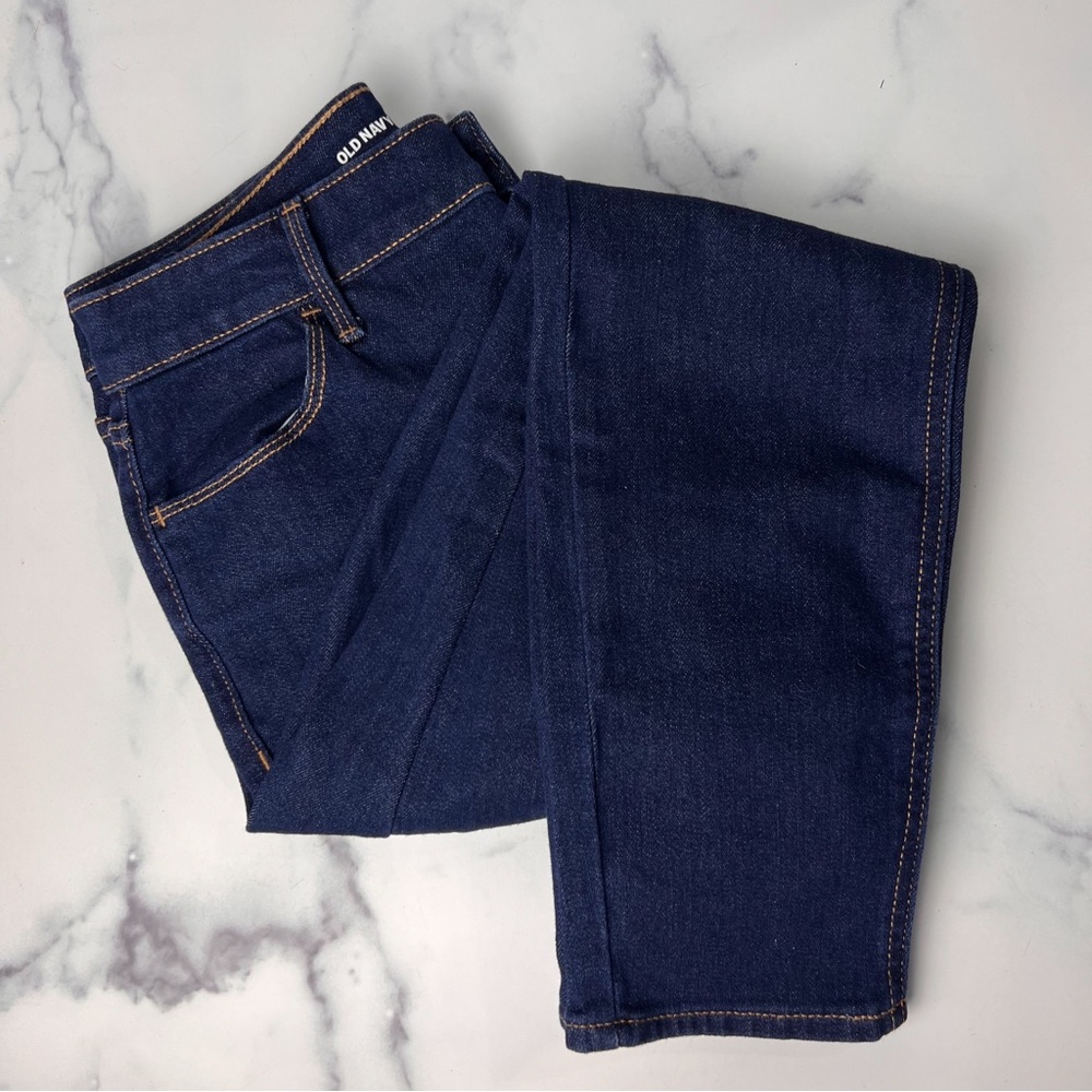 Old Navy Dark Wash High Rise Wow Super Skinny Jeans | 8 Short